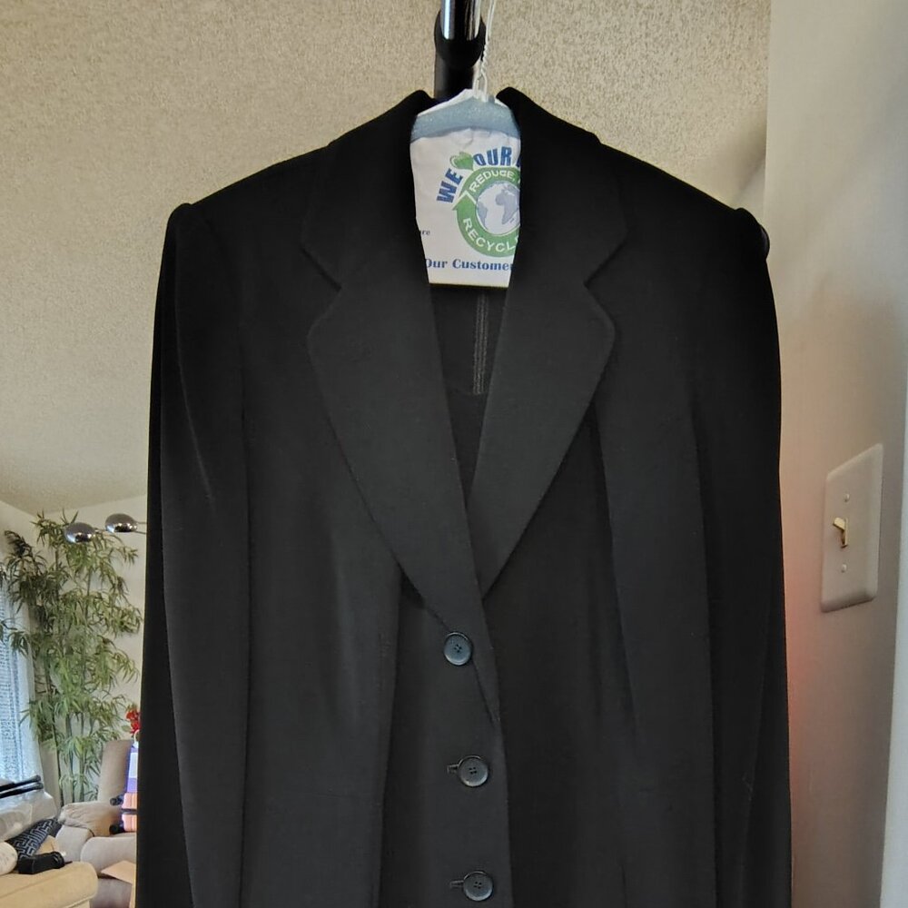 Long Suit Jacket | Spiegel Brand | Black Color | Long Sleeves | Size 14